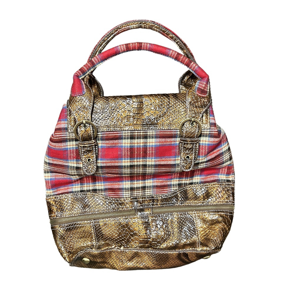 JN'S Plaid Flap Bag - New With Tags - Tartan Shoulder - Picture 3 of 9